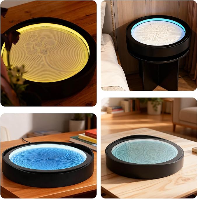 Lemofuta 20" Automatic Drift Sandscape – Zen Sand Art Display - Image 7
