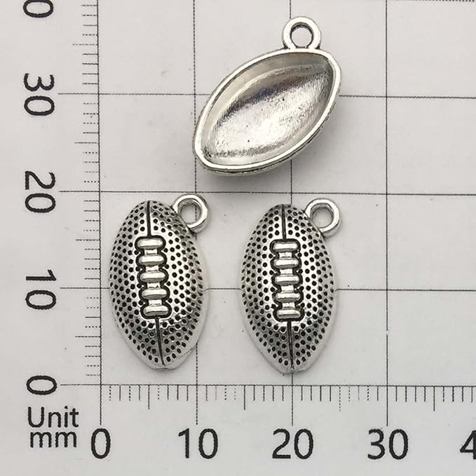 Youdiyla 60PCS Football Theme Charms Collection - Image 5