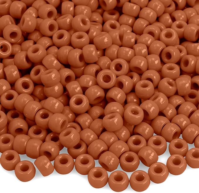 Pony Beads Bulk 1100 Pcs, Barrel Shaped, Hair Beads by anpiwshjo
