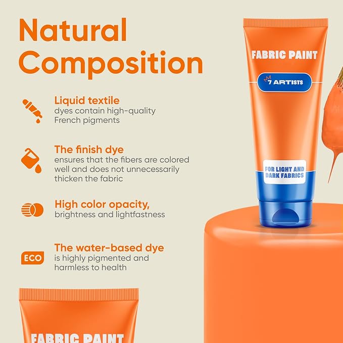 Silver Fabric Paint 2 fl. oz – Permanent Fabric Paint Silver Grey - Image 4