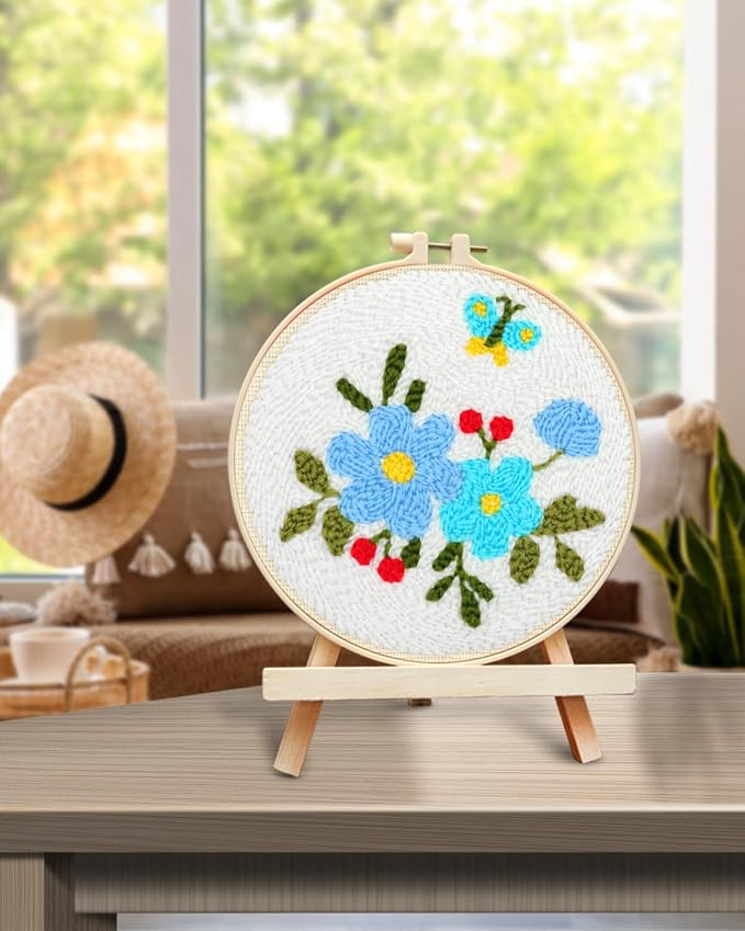 TINDTOP Punch Needle Embroidery Kits, Flowers Punch Needle Kits - Image 5
