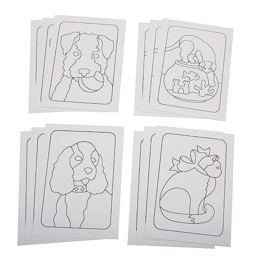 S&S Worldwide Unfinished Adhesive Sand Art Boards by SSWorldwide