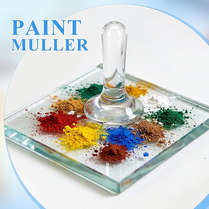 Nuanchu Glass Muller for Making Paint, 1.57 in Muller Art Supplies for Artists - Image 5