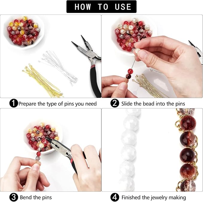 210 Pcs 70mm/2.76 Inch 21 Gauge Head Pins - Image 5