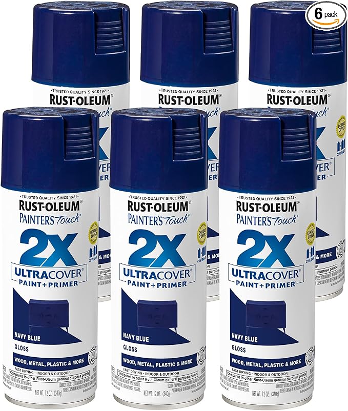 Rust-Oleum 334041-6PK Painter's Touch 2X Ultra Cover Spray Paint, 12 oz by Rust-Oleum