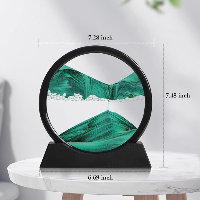 Moving Sand Art Liquid Motion, 3D Deep Sea Sandscape Color Quicksand Decor - Image 2
