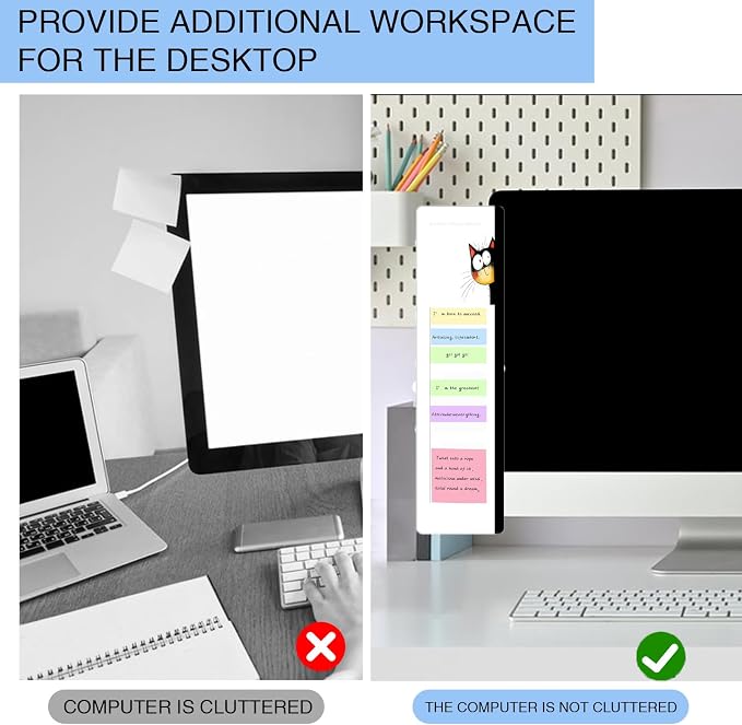 Office Desk Accessories 2pcs Multifunction Computer Monitor Memo Board - Image 3