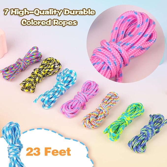 Ecoofor 633 PCS Beaded Keychain Making Kit, Acrylic Alphabet Letter Beads - Image 3