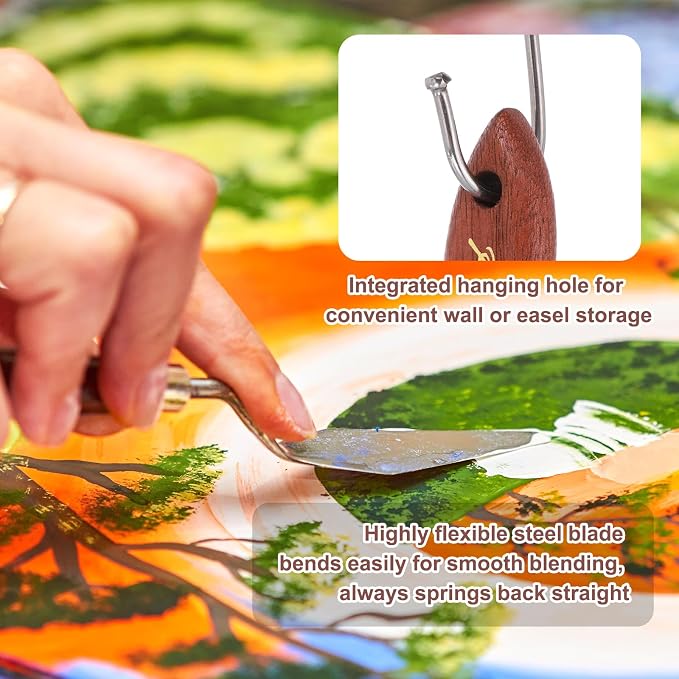 MECCANIXITY Pack of 2 Palette Knife No.19, 8.1" Long - Image 4