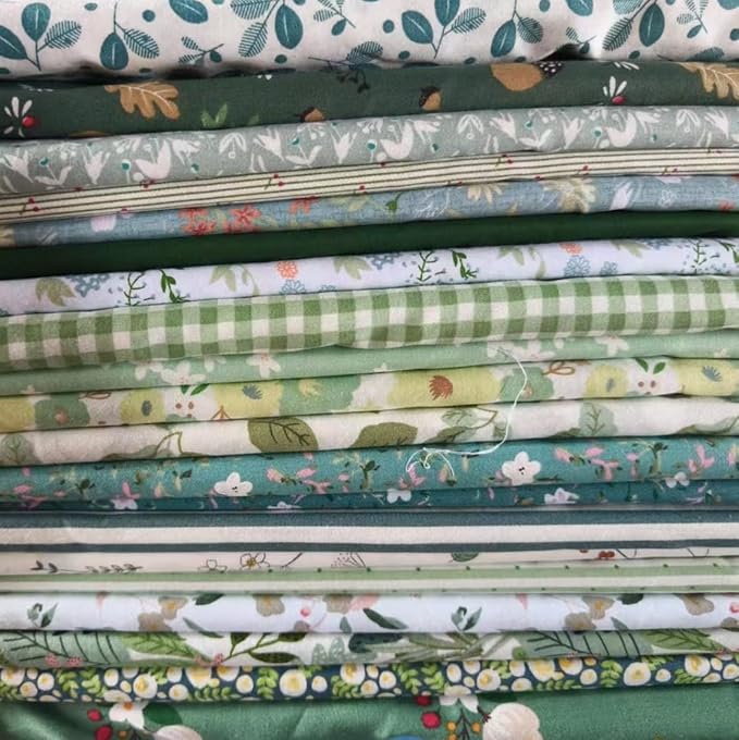 Cotton Fabric DIY Making Supplies Quilting Patchwork Fabric Fat Quarter Bundles by Antetek