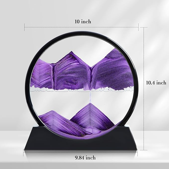Moving Sand Art Liquid Motion, 3D Deep Sea Sandscape Color Quicksand Decor - Image 2
