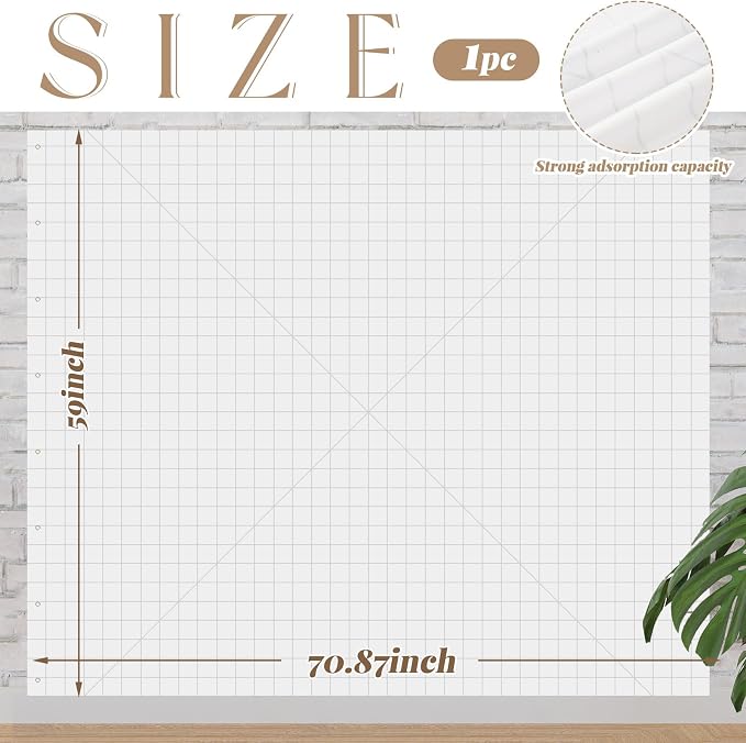 Buryeah 1 Pcs Quilt Design Wall Fabrics 72 in x 60 in - Image 2