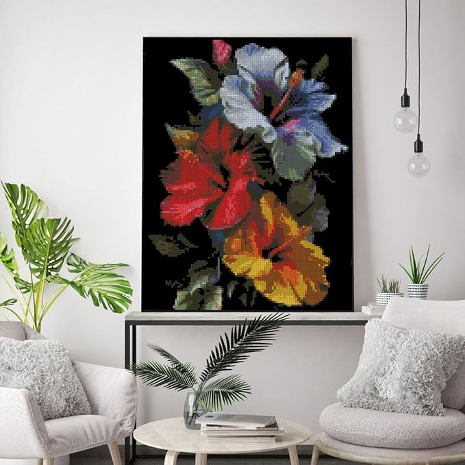 Flowers Stamped Cross Stitch Kits Flowers Cross Stitch Patterns, Dimensions - Image 5