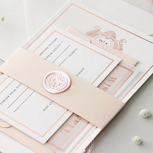 Glue Gun Sealing Wax Sticks for Wax Seal Stamp -Light Pink, Great for Wedding Invitations, Cards Envelopes, Snail Mails, Wine Packages, Christmas Gift Ideas, Pack of 10