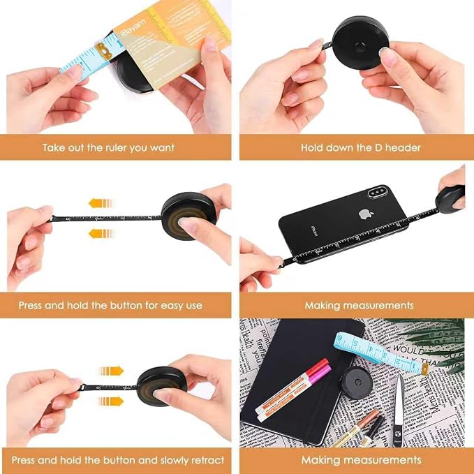iBayam 2 Pack Tape Measure Measuring Tape - Image 5