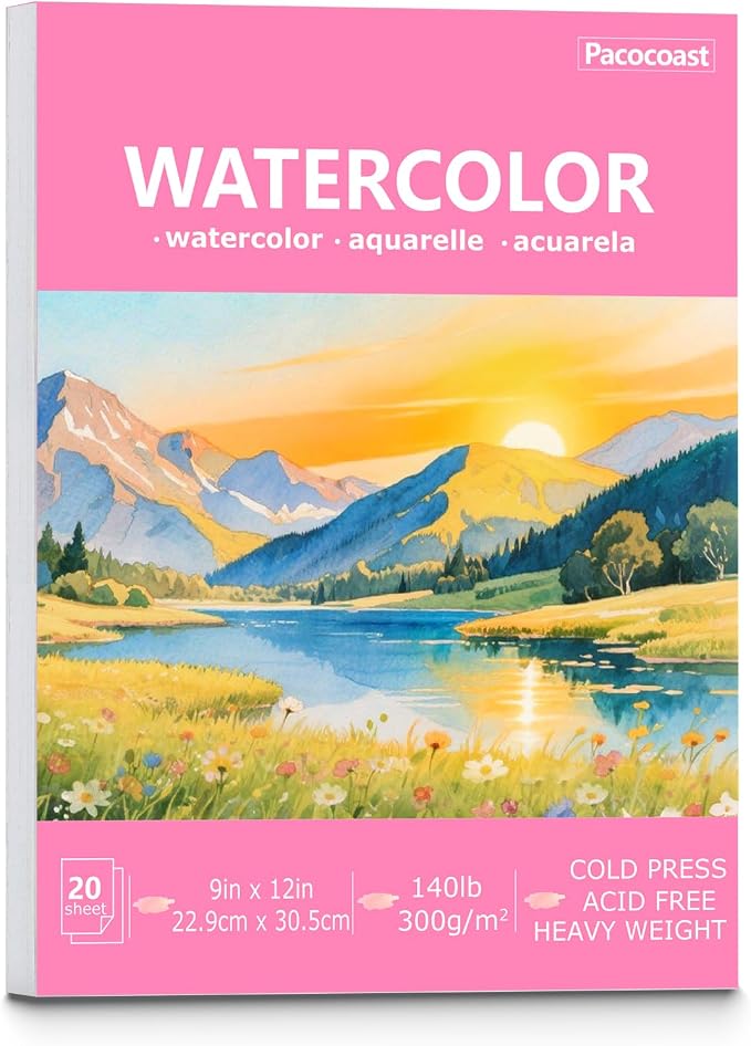 Pacocoast Watercolor Paper, Water Color Sketch Book by Pacocoast