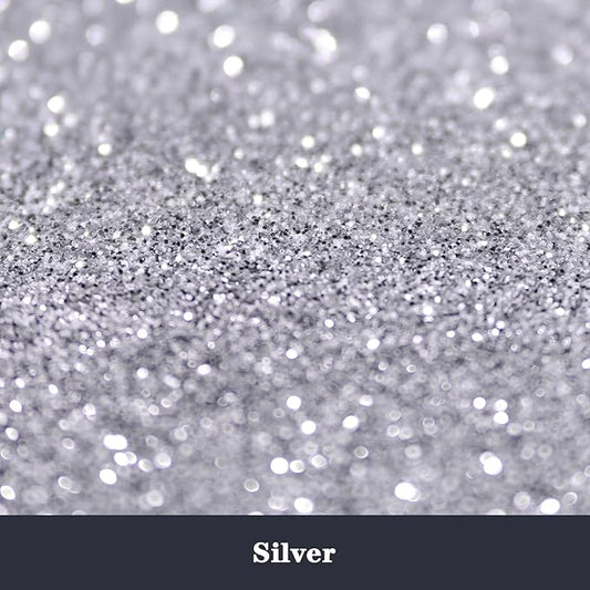 High Capacity 260g Metalic Glitter Shaker Bottle Package - Silver Fine Glitter for Tumbler, Jewelry Making, Epoxy Resin DIY Craft, Face Body Nail Art