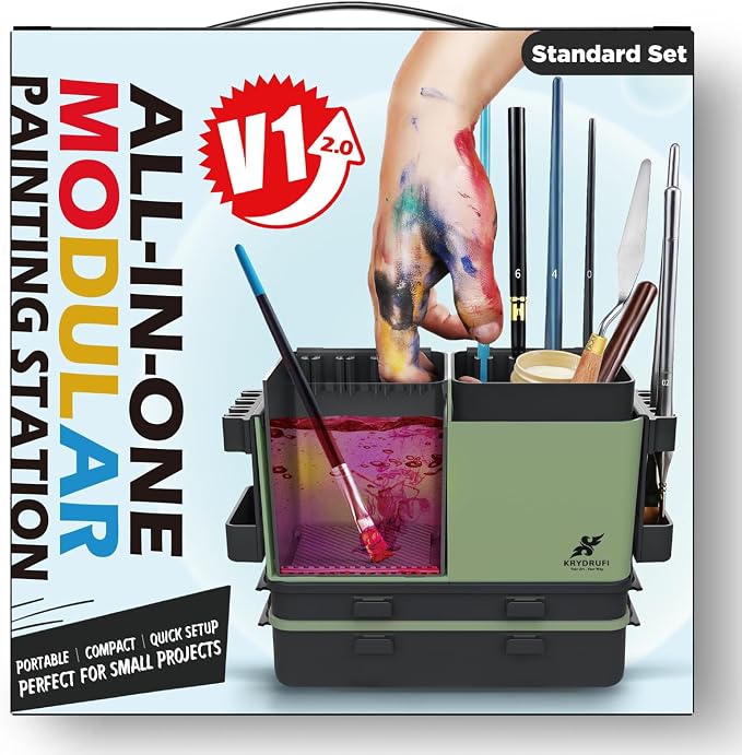 V1 2.0 Portable All-in-One Modular Painting Station by KRYDRUFI