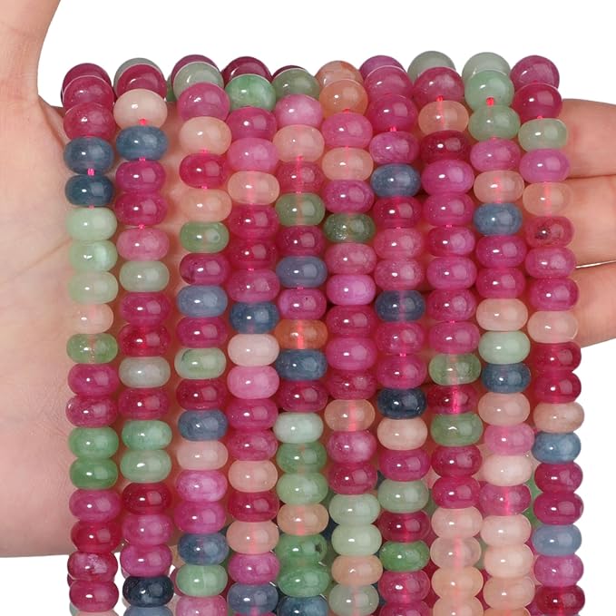 Songxi 5x8mm Natural Candy Tourmaline Beads, Gemstone by SongXi