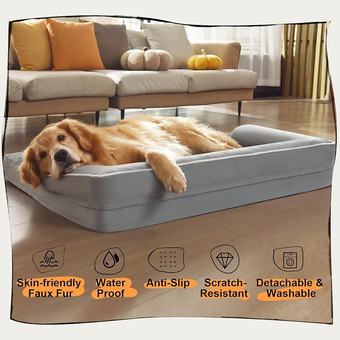 Small Dog Bed Orthopedic Washable Cat Bed Memory Foam Small Couch Sofa Indoor - Image 6