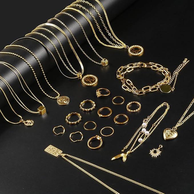 Ecoofor Gold Necklace Chains for Jewelry Making, 75.5 Feet 10 Rolls Jewelry - Image 5