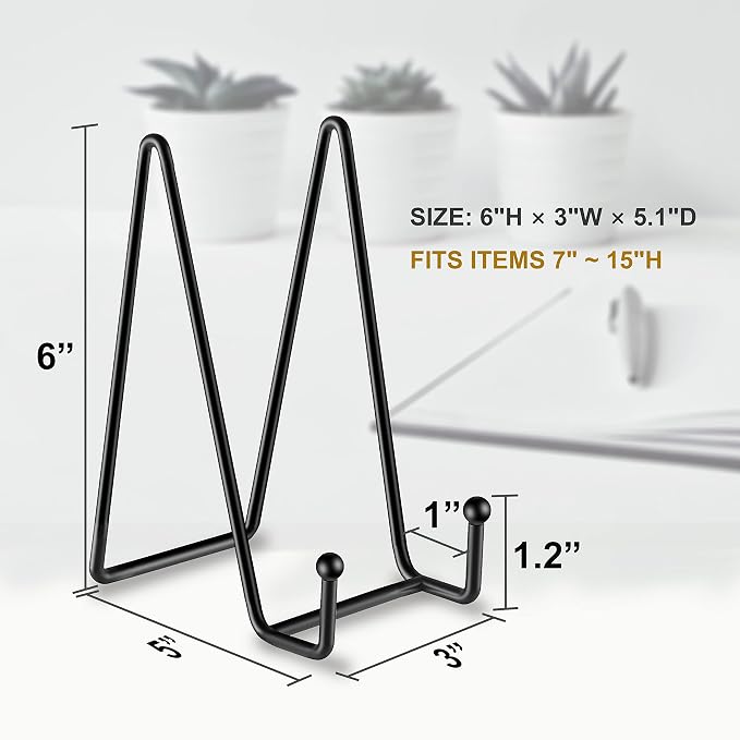 Hoewina 5 Pack 6 Inch Plate Stands - Image 2