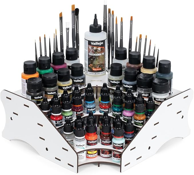 Vallejo - Corner Paint Organizer Rack by Vallejo