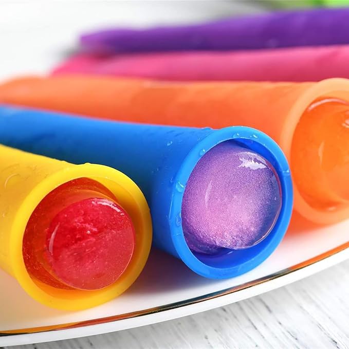 6Pcs Silicone Popsicle Molds Multicolor Popsicle Ice Pop Molds Baby Popsicle - Image 5