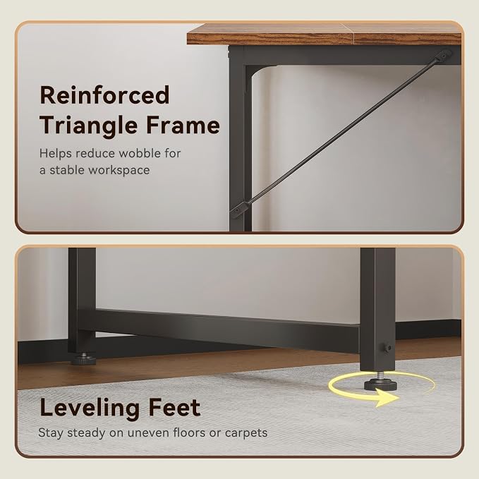 Coleshome 79 Inch Large Computer Desk - Image 6