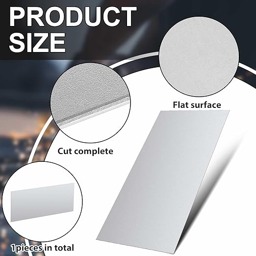 Hicarer 1 Pcs Mild Steel Sheet Cold Rolled 18 Gauge Metal Plate Weldable Metal Sheets for Professional Industrial DIY Use, Clean Surface Easy to Weld (36'' X 12'')