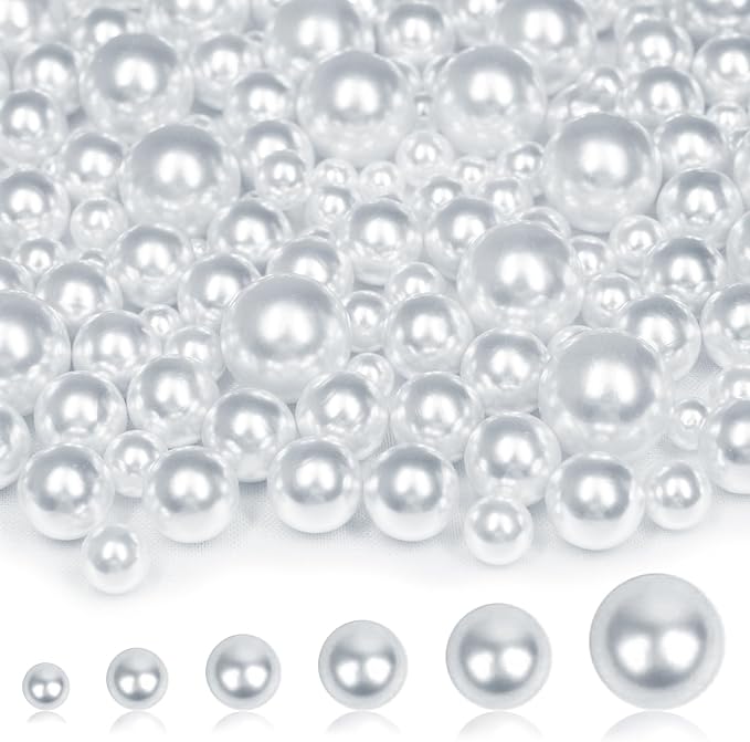 6000PCS Pearls for Crafting, Candles Centerpiece, DIY Crafts, Jewelry Making by Unknown