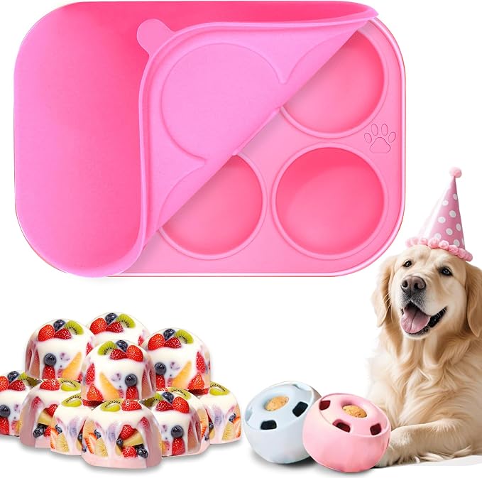 BABORUI 6 Cavities Silicone Dog Treat Molds by BABORUI