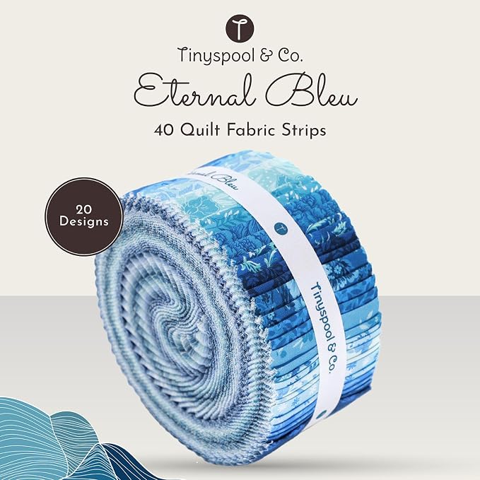 Tinyspool & Co.'s Twirlie Roll 40 Precut Quilting Fabric Strips - Image 2