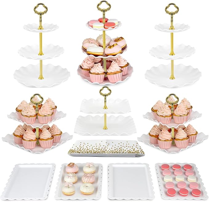 Pack of 11 NWK Cake Stand Set, by NWK