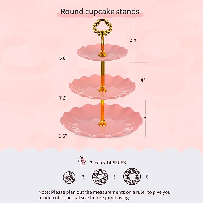 Pack of 11 NWK Cake Stand Set, - Image 3