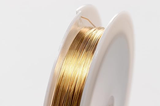 30 Gauge - 1 Ounce (194FT) Jeweler's Brass Wire, Red Brass, Round, Dead Soft, CDA #230 Alloy Jewelry Grade Made in USA by CRAFT WIRE