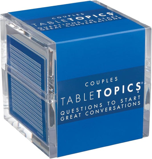 TableTopics Couples Conversation Cards for Romantic Partners with 135 Questions for Date Nights & Intimate Talks, Unique Gift for Anniversaries