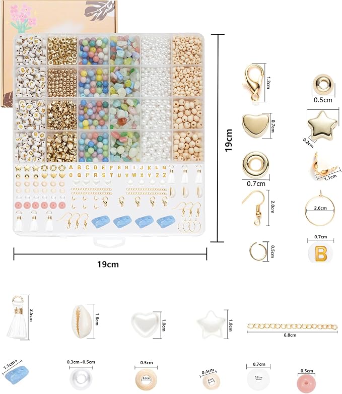 Xylise DIY Jewelry Making Kit, 1000+ Beads - Image 3