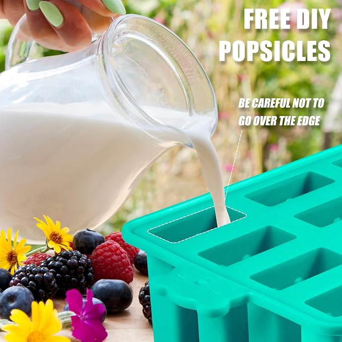 Popsicles Molds Silicone, Bpa-free ice Pop Mold Food Grade Popsicle Maker - Image 3