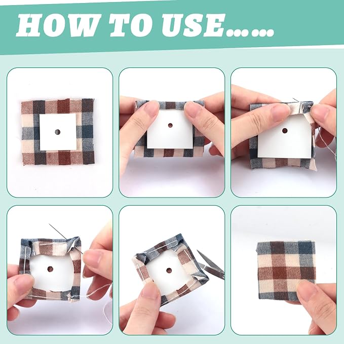 1000 PCS 1" Square Paper Piecing Templates, Quilting Templates Accessories - Image 4