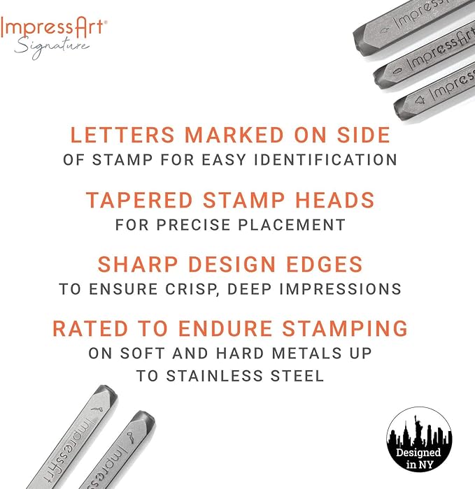 ImpressArt - Wave Steel Punch, Metal Stamping Tools for Custom Jewelry Making & Art Projects (6mm)