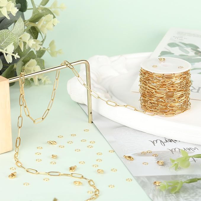 SMYHTGLIF 5 Meters Gold Chain Bulk - Image 5