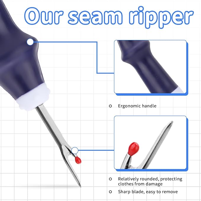 SOCNITC 65Pcs Stitch Remover Tool Kit Seam Ripper - Image 3