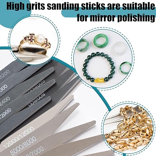 Honoson 20 Pcs Sanding Sticks for Plastic Models 3D Print Polishing Sticks - Image 4