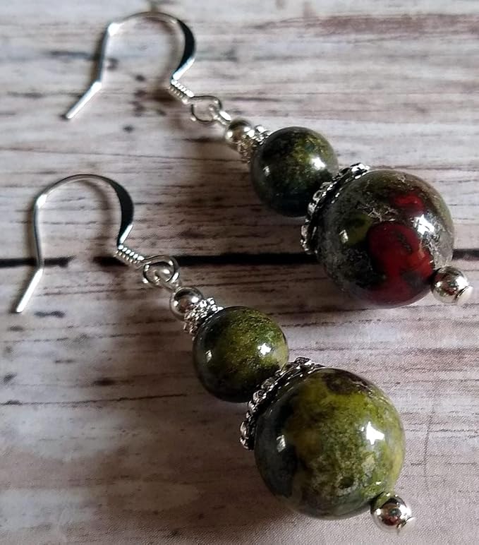 Zenkeeper 116-120 Pcs Dragon Blood Jasper Beads - Image 6