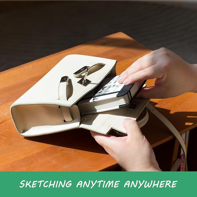 Vanrtto Sketch Book, Square Mixed Media Sketchbook 4.5x4.5 in 2 Pack | - Image 6