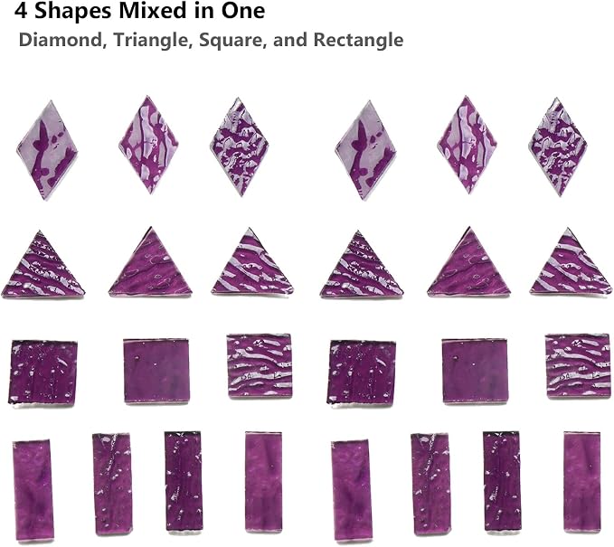 200G Oversize Transparent Glass Mosaic Tiles - Image 5