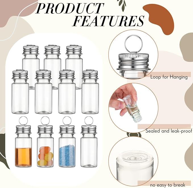 Bokon 25set 10ml Mini Plastic Bottles - Image 4
