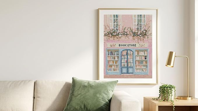 Book Store Cross Stitch Kits, Embroidery Starter Kit - Image 4
