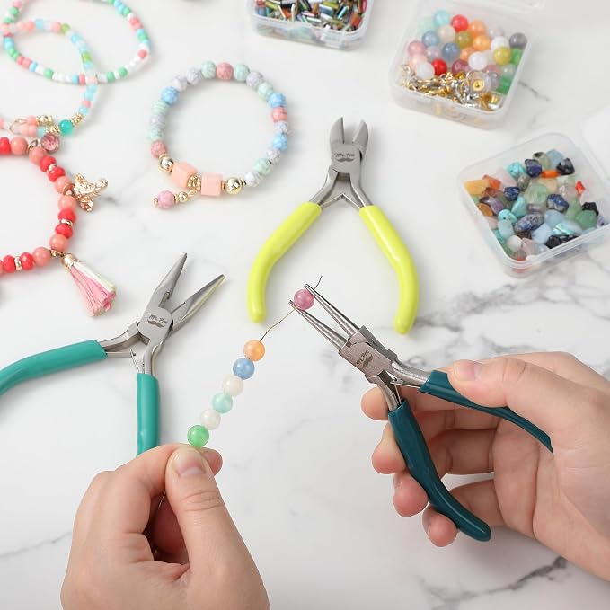 Mr. Pen- Pliers for Jewelry Making, 3 Pack, Chain Nose | Round Nose Pliers Set - Image 6